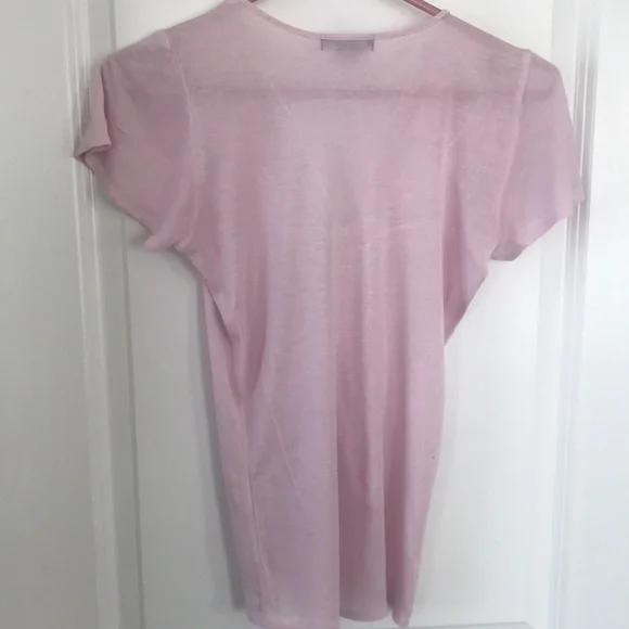 Club Monaco Pink Ruched Tee - Picture 5 of 6